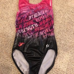 GK Breast Cancer Awareness Adult Small Leotard